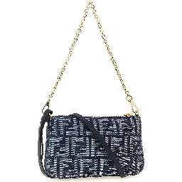 "Baguette" pouch with chain