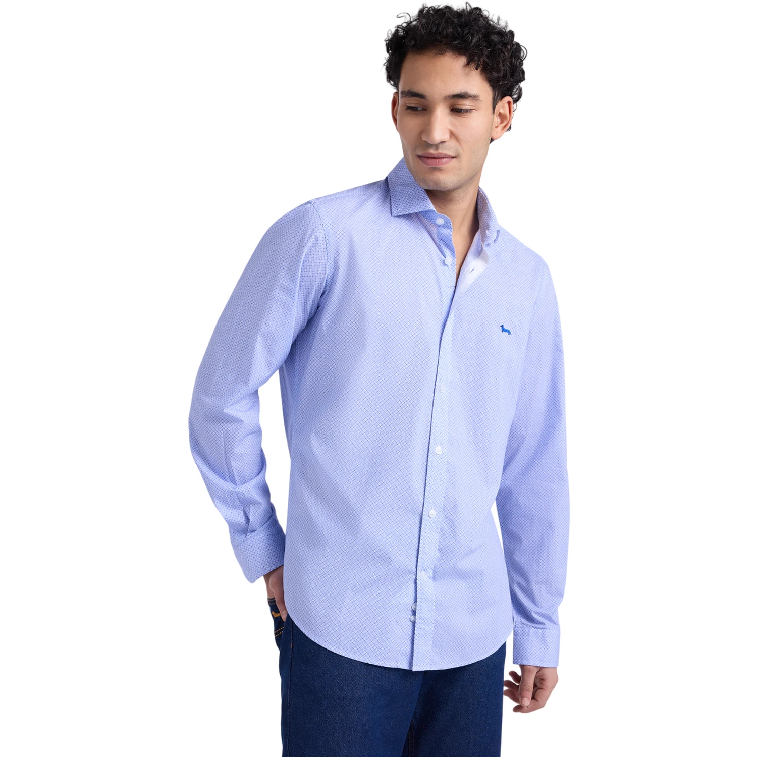 Harmont & Blaine Shirts Clear Blue