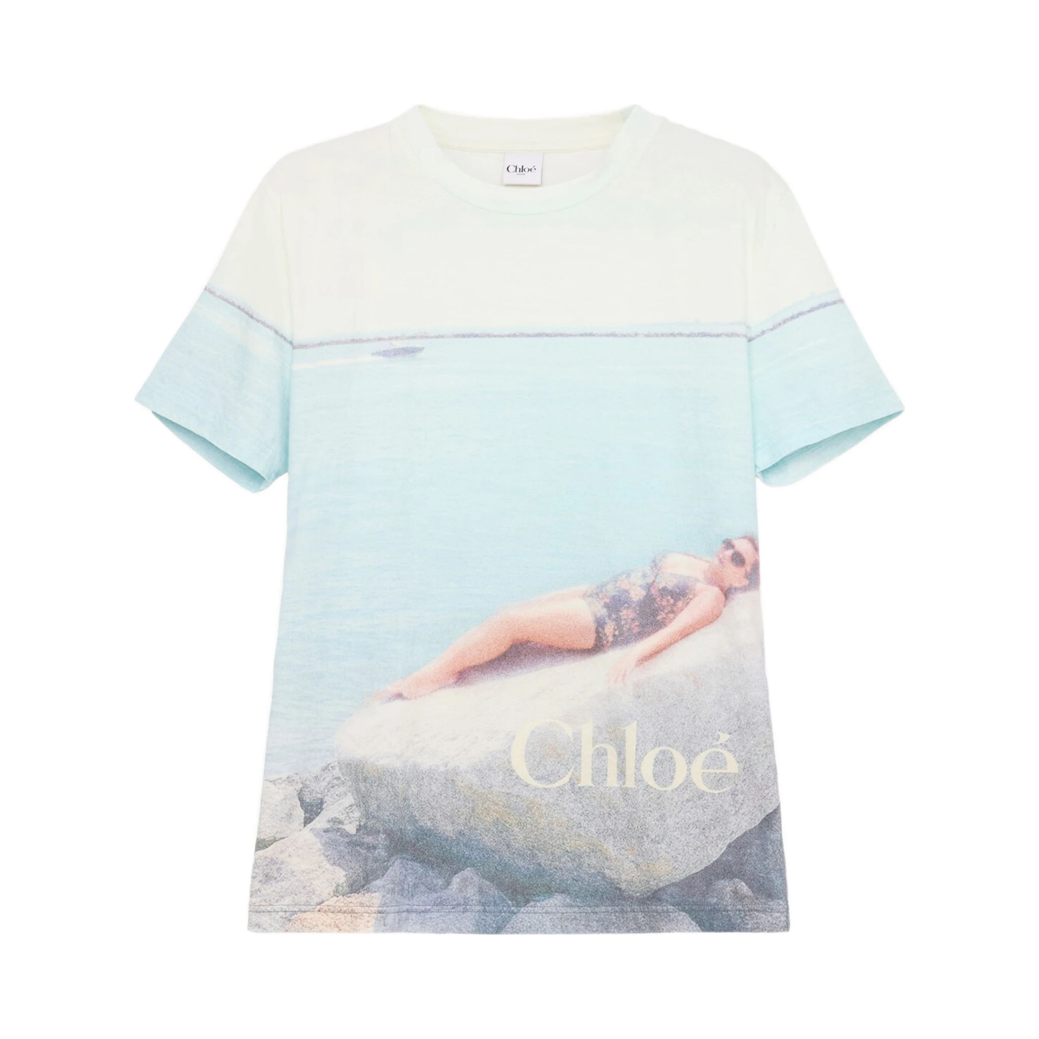 تيشيرتات وبولو من كلوي، لون أزرق شفاف