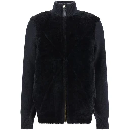 Black Lamb Fur Coat