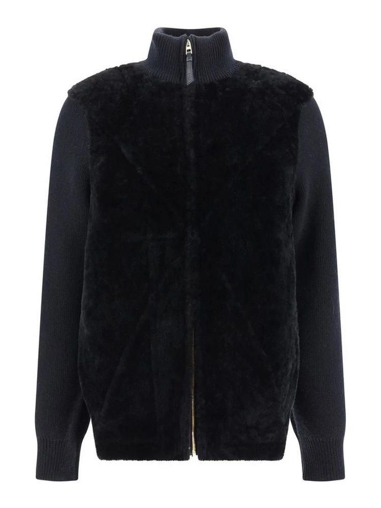 Black Lamb Fur Coat