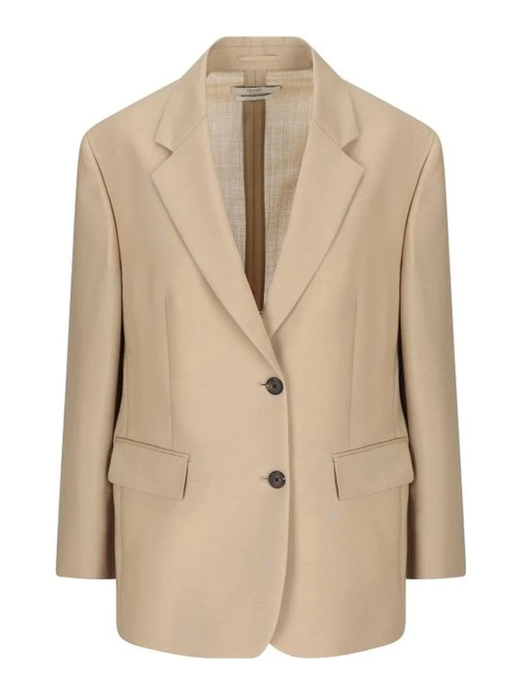 Beige Mohair Blazer