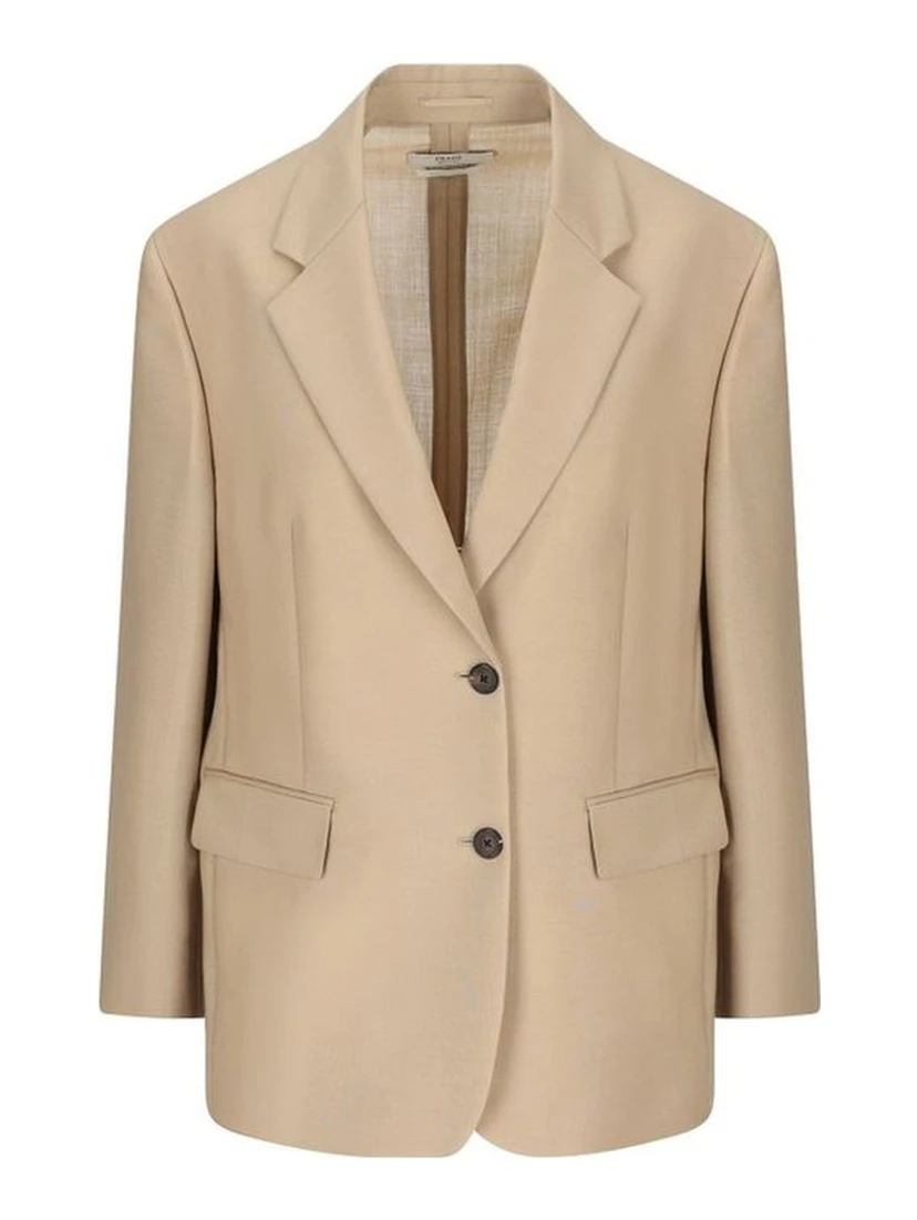 Beige Mohair Blazer