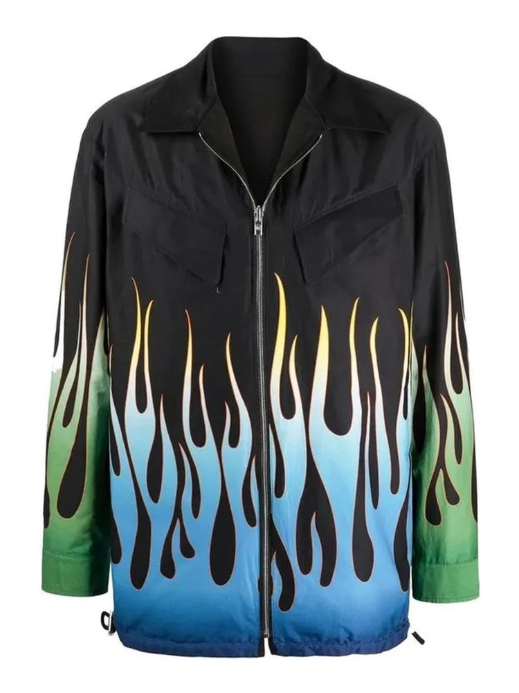 Black Cotton Shell Jacket