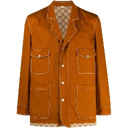 معطف قطني بني