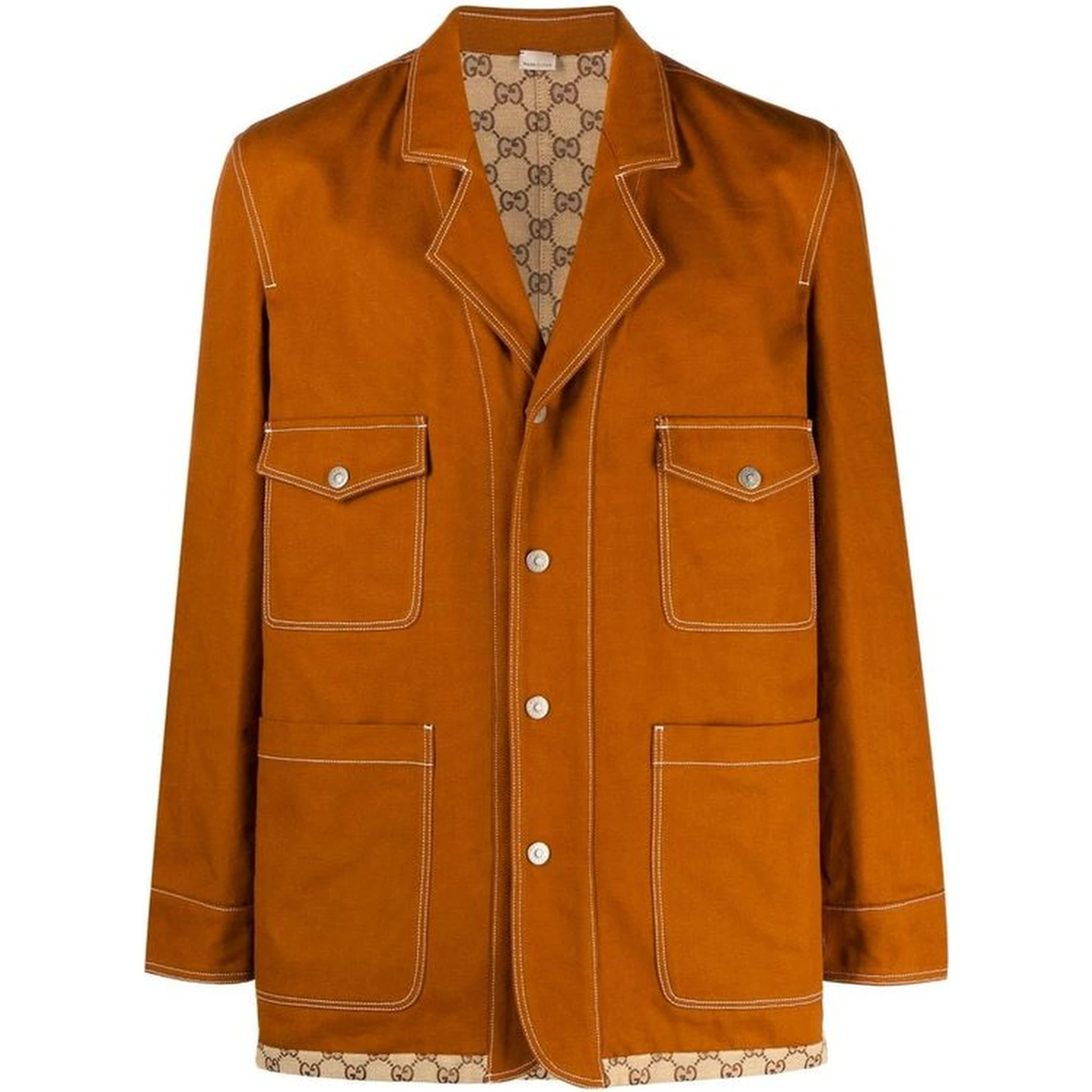 معطف قطني بني