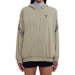 Beige Cotton Shell Jacket