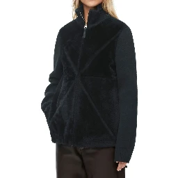 Black Lamb Fur Coat
