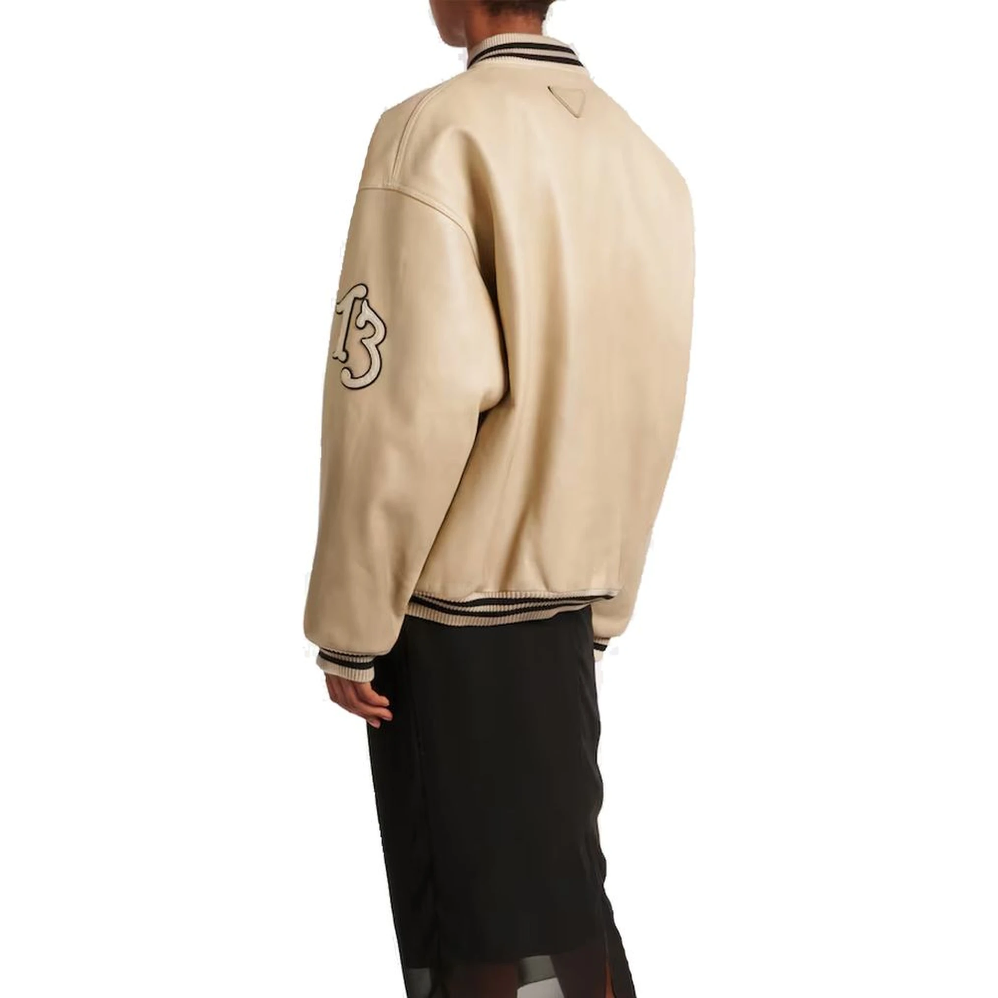 Beige Calfskin Bomber