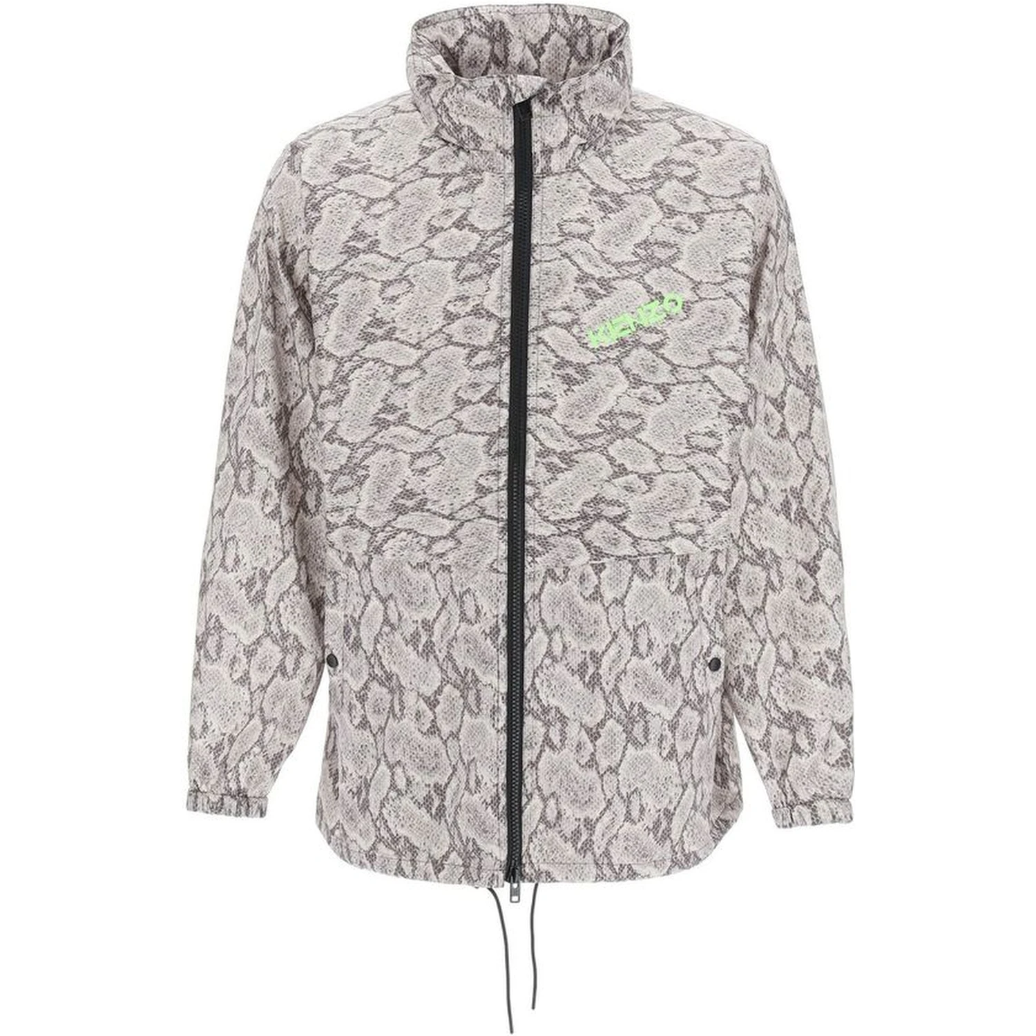 Beige Polyester Shell Jacket