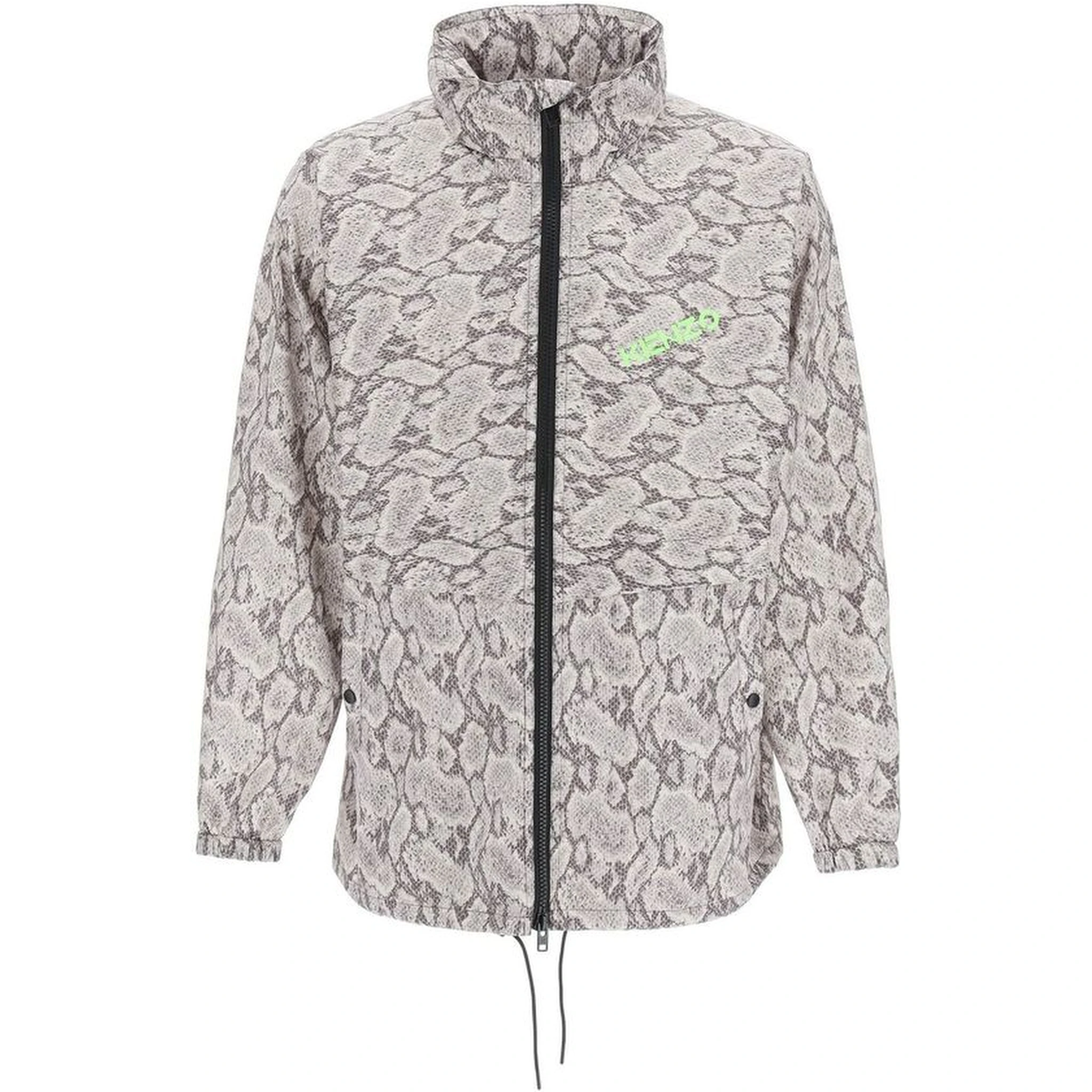 Beige Polyester Shell Jacket