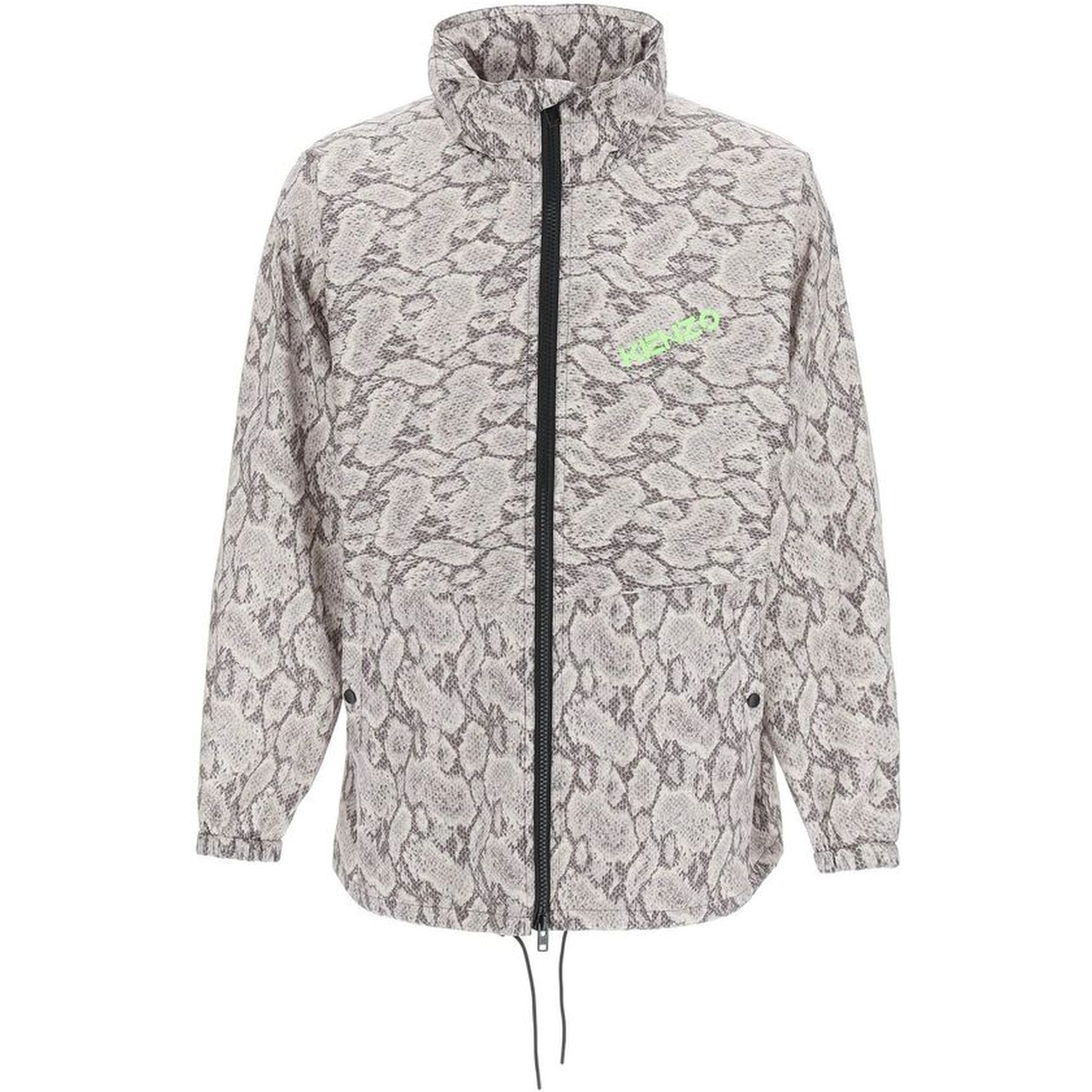 Beige Polyester Shell Jacket