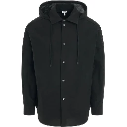 Black Cotton Shell Jacket