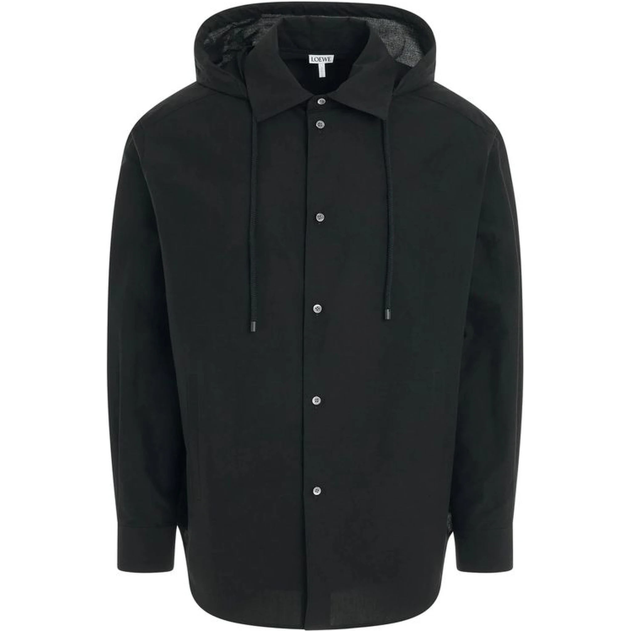 Black Cotton Shell Jacket