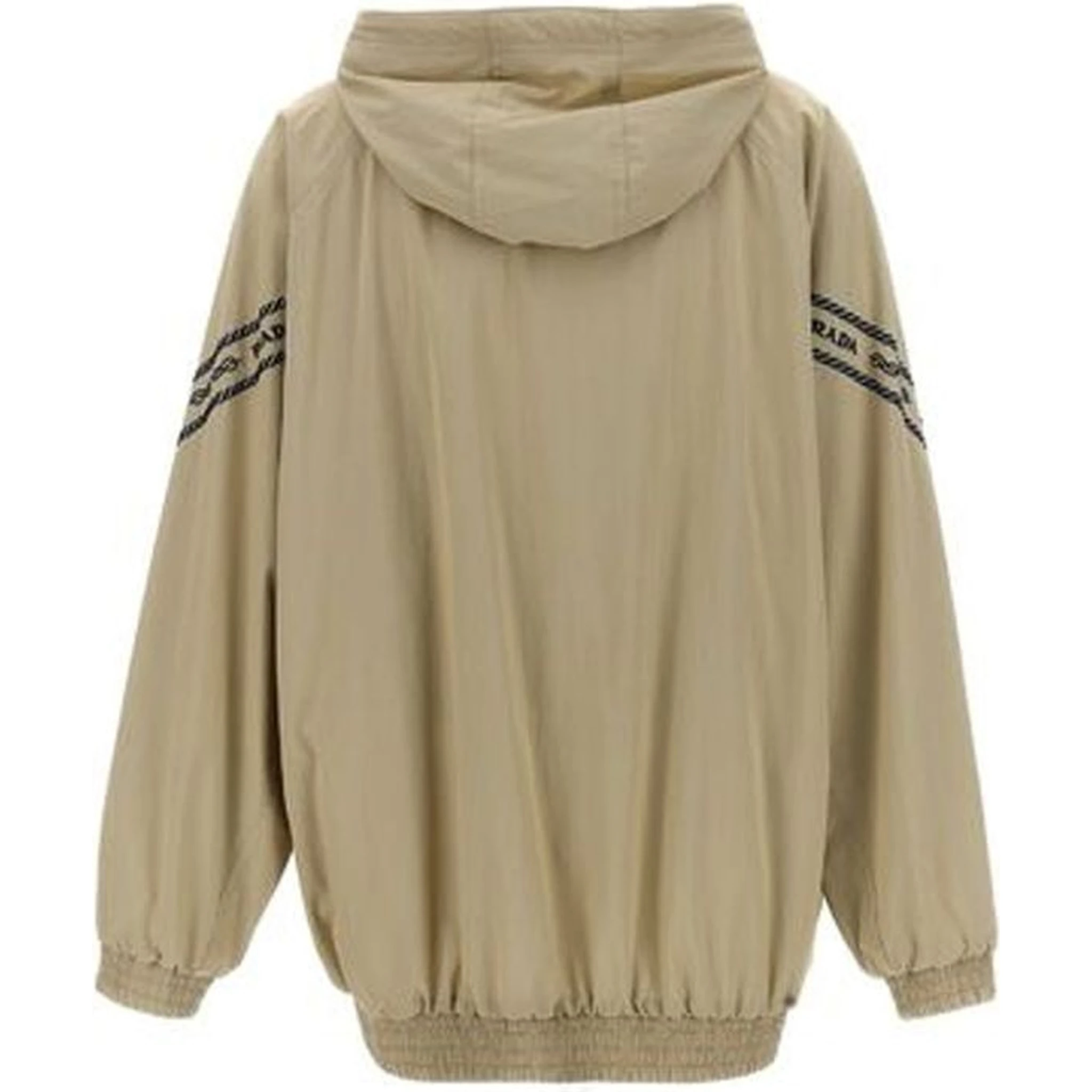 Beige Cotton Shell Jacket