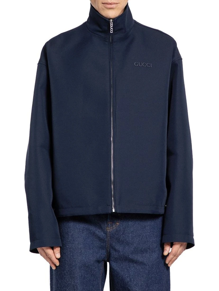 Blue Marabou Coat