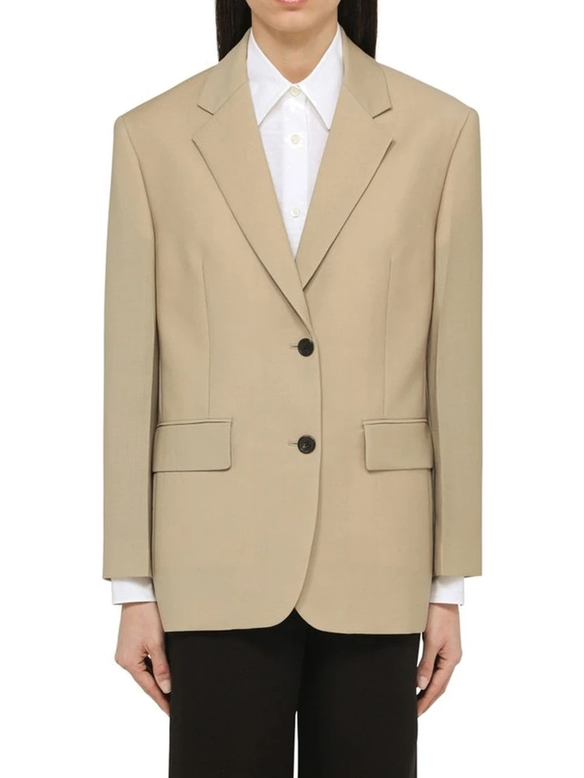 Beige Mohair Blazer