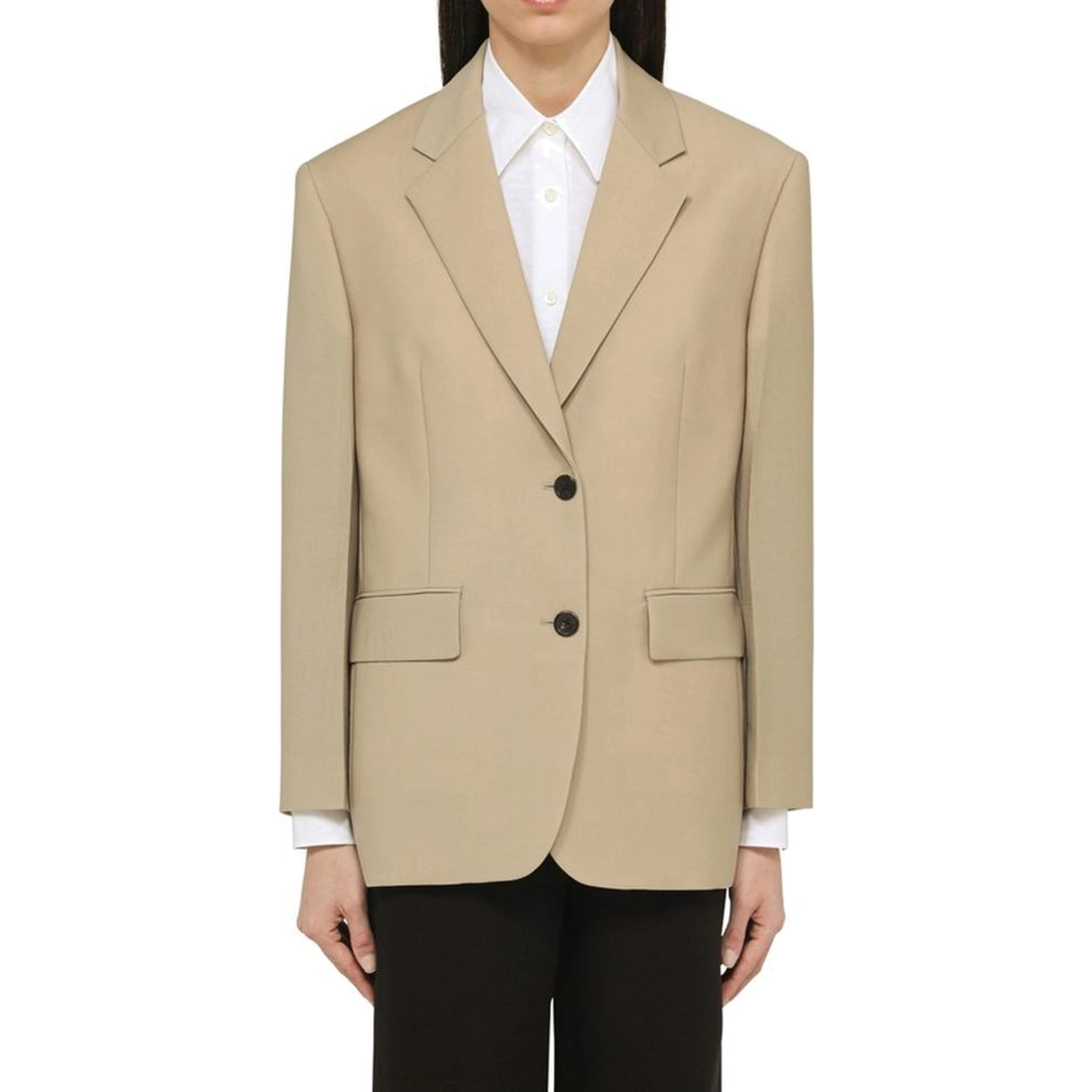 Beige Mohair Blazer