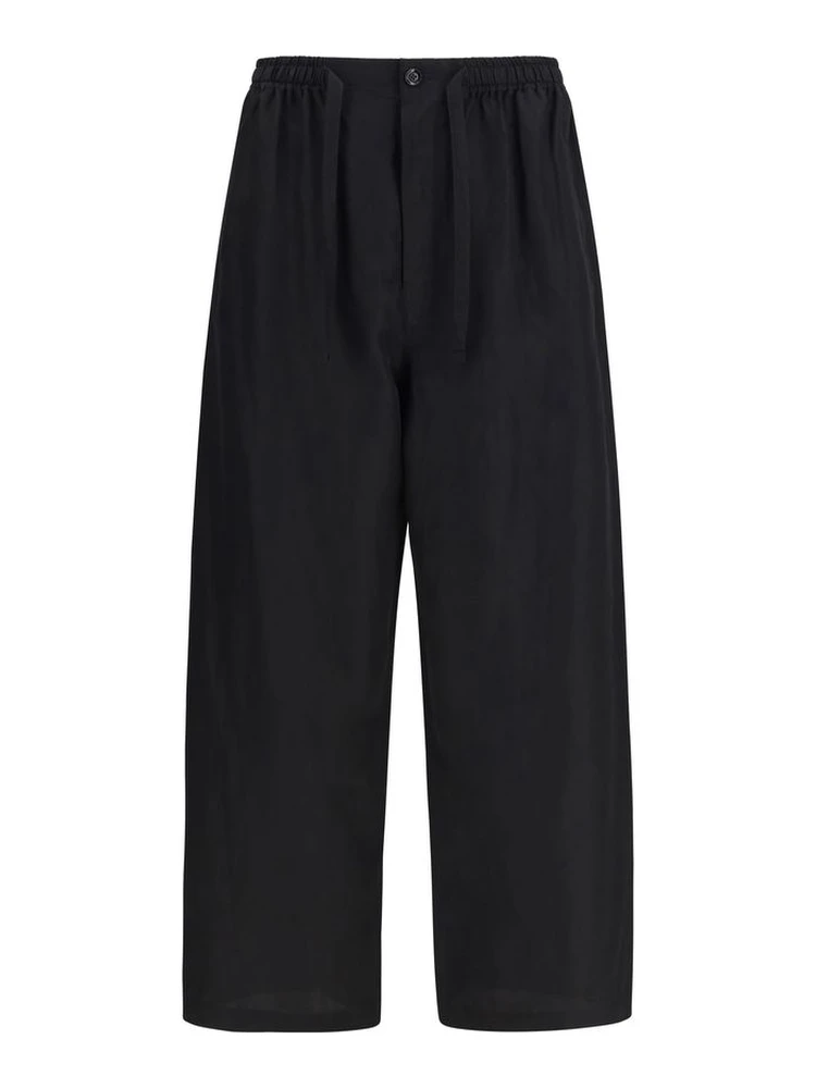 Black Linen Bottoms Sleepwear