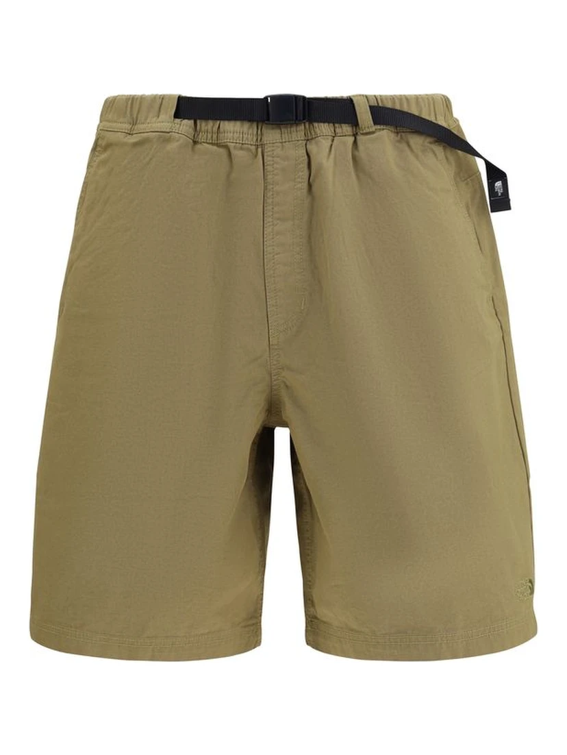 Bicolor Cotton Bermuda Shorts