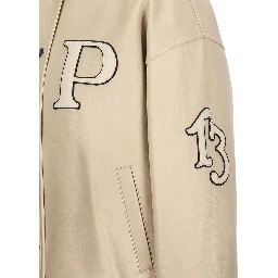 Beige Calfskin Bomber