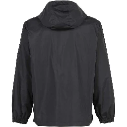 سترة خارجية سوداء من البولياميد