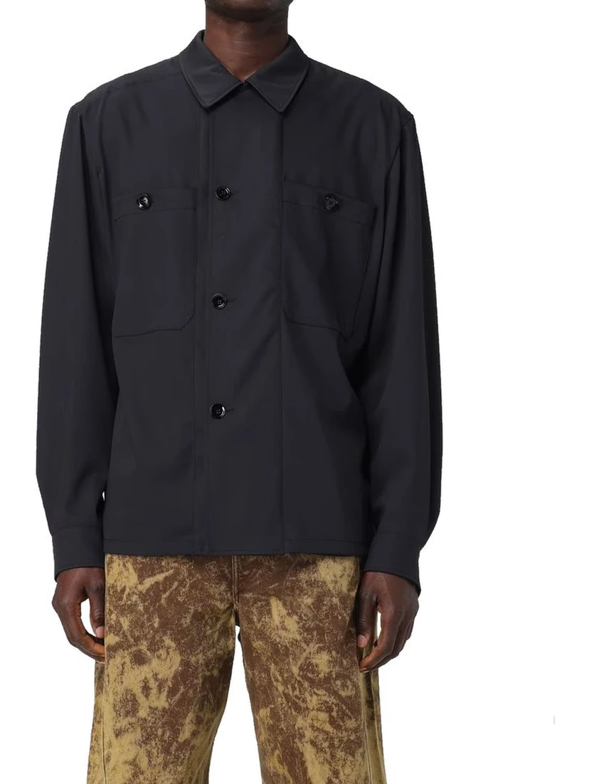 Black Virgin Wool Coat