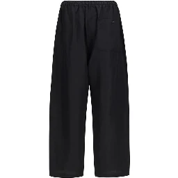 Black Linen Bottoms Sleepwear
