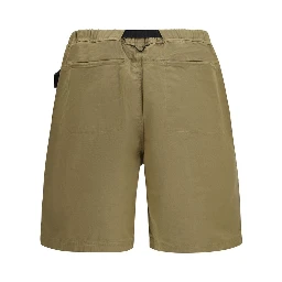 Bicolor Cotton Bermuda Shorts