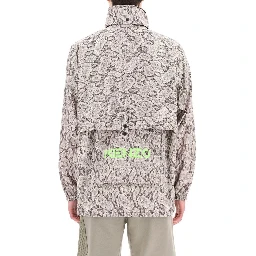 Beige Polyester Shell Jacket