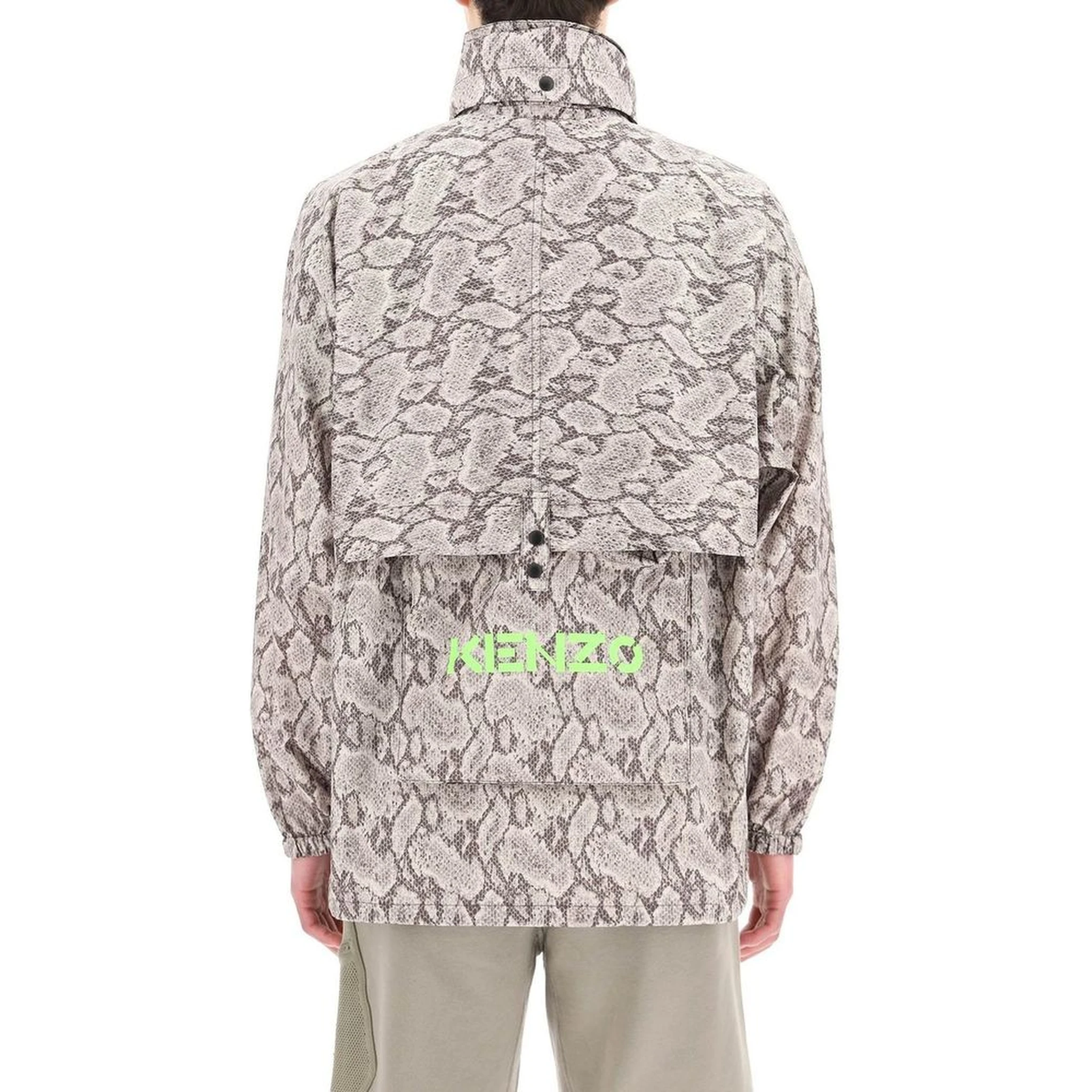 Beige Polyester Shell Jacket