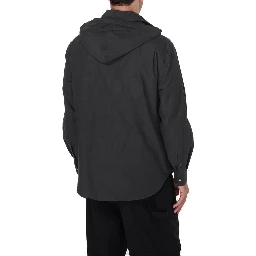Black Cotton Shell Jacket