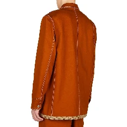 معطف قطني بني