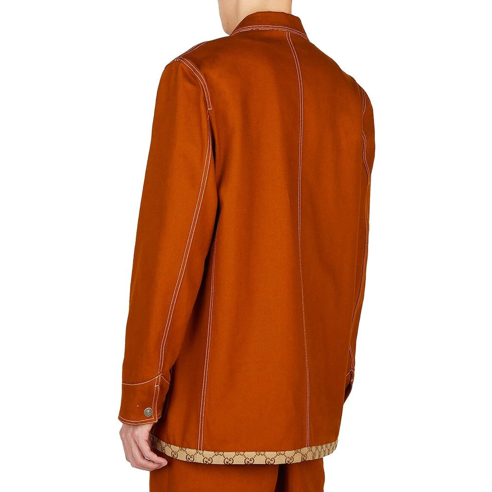 معطف قطني بني