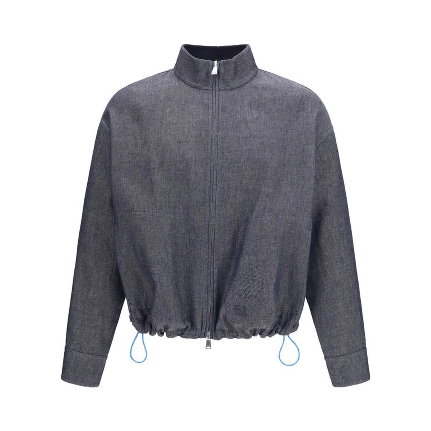 Blue Linen Denim Jacket