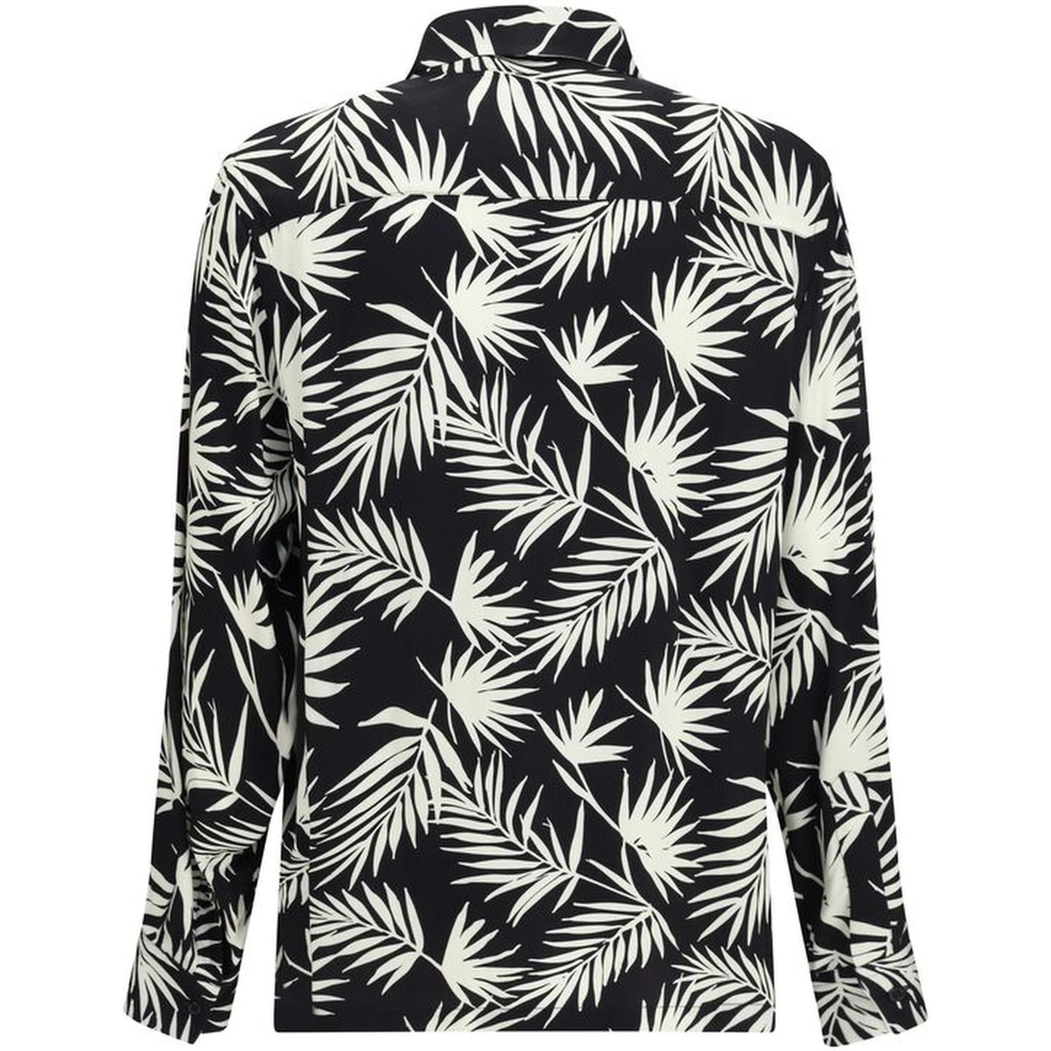 Black Viscose Pattern Shirt