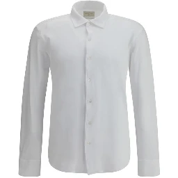White Cotton Polo Shirt