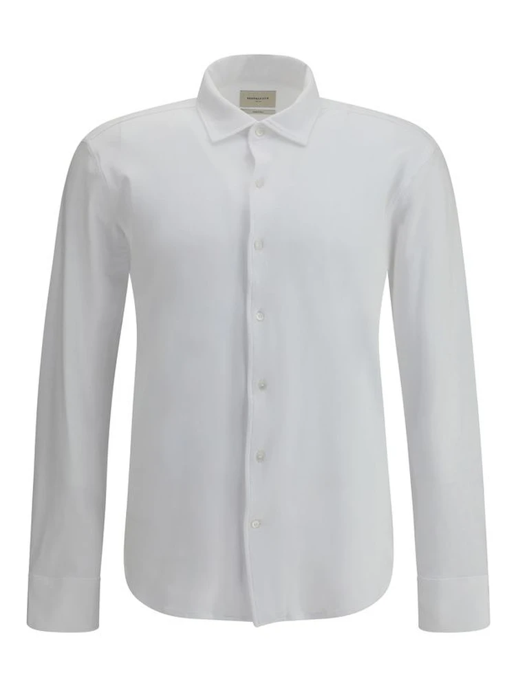 White Cotton Polo Shirt