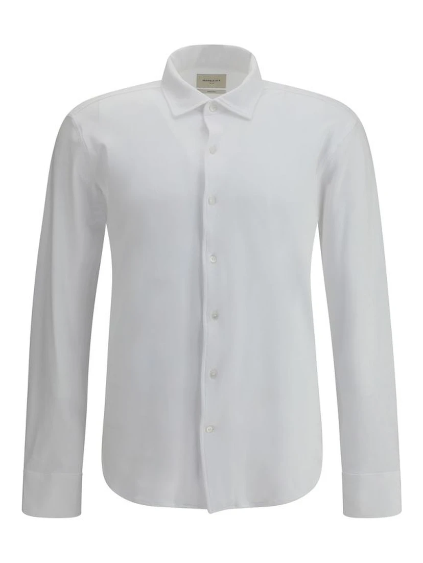 White Cotton Polo Shirt