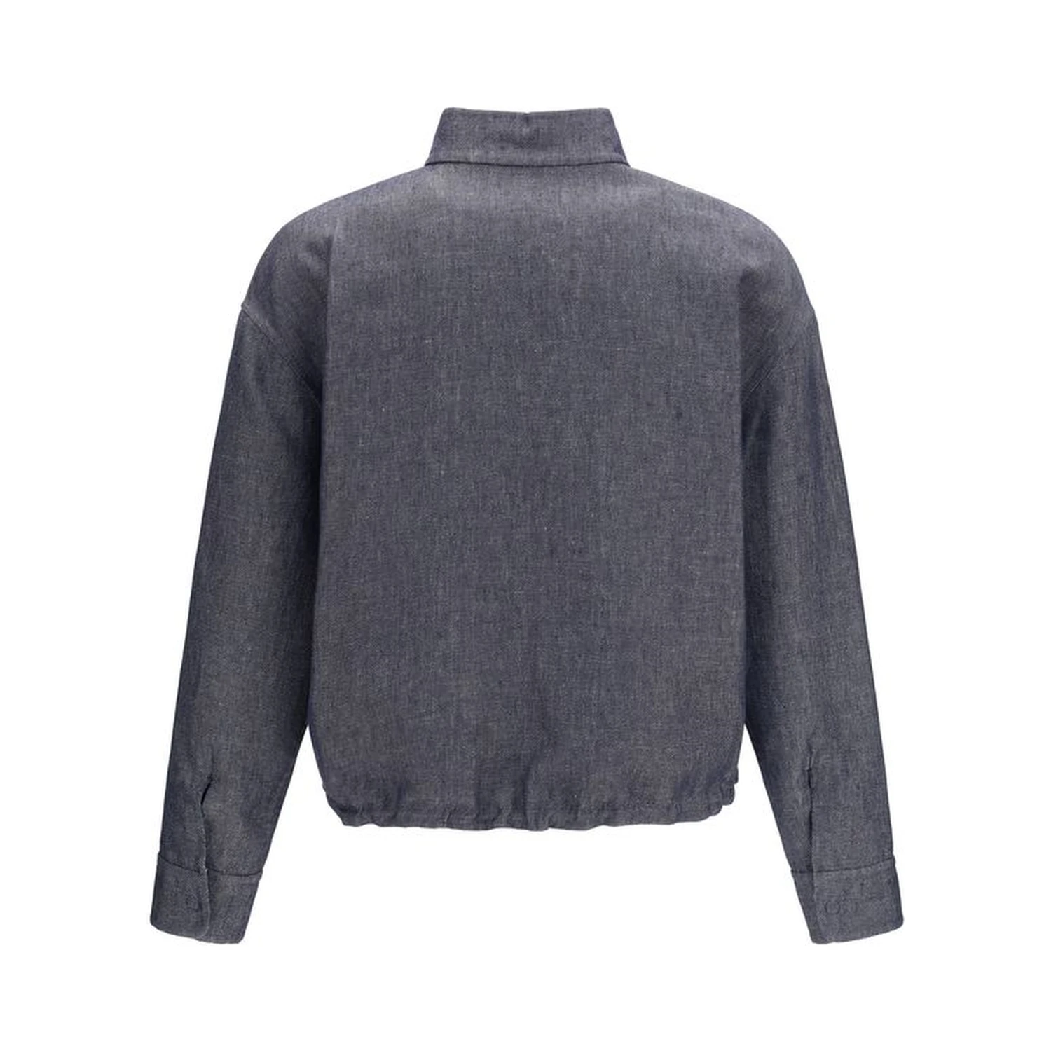 Blue Linen Denim Jacket