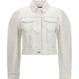 White Cotton Denim Jacket