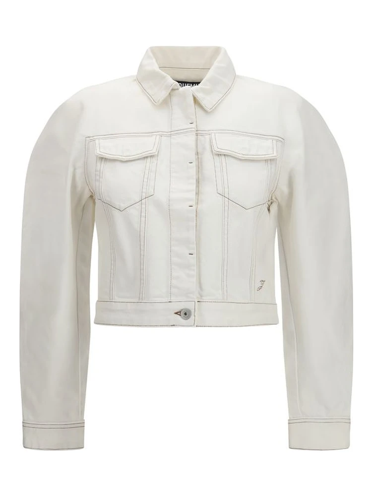 White Cotton Denim Jacket