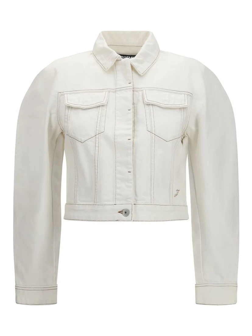 White Cotton Denim Jacket