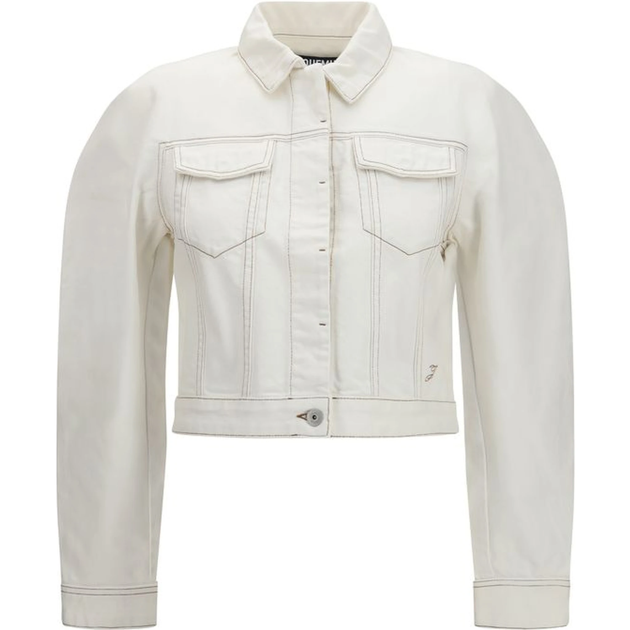 White Cotton Denim Jacket