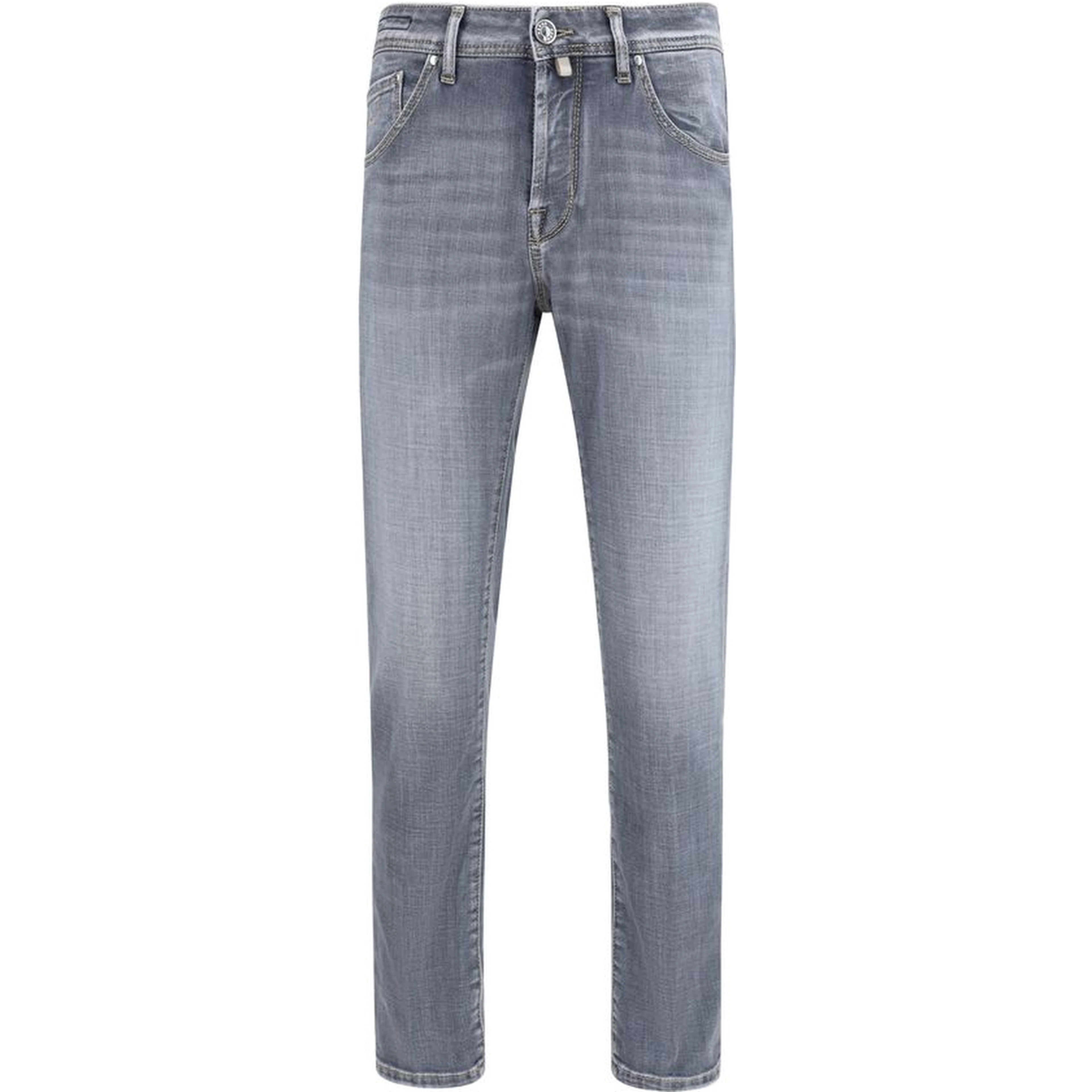 Blue Cotton Slim Fit Jeans