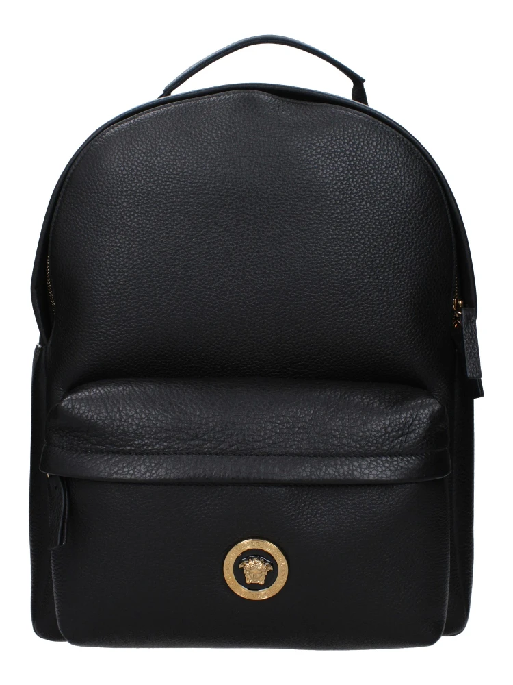 Black Leather Backpack