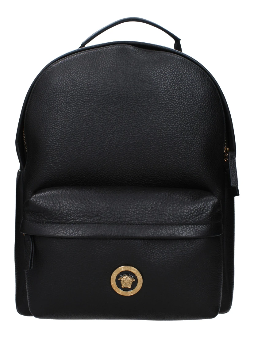Black Leather Backpack