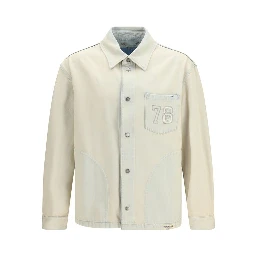 Beige Cotton Denim Jacket