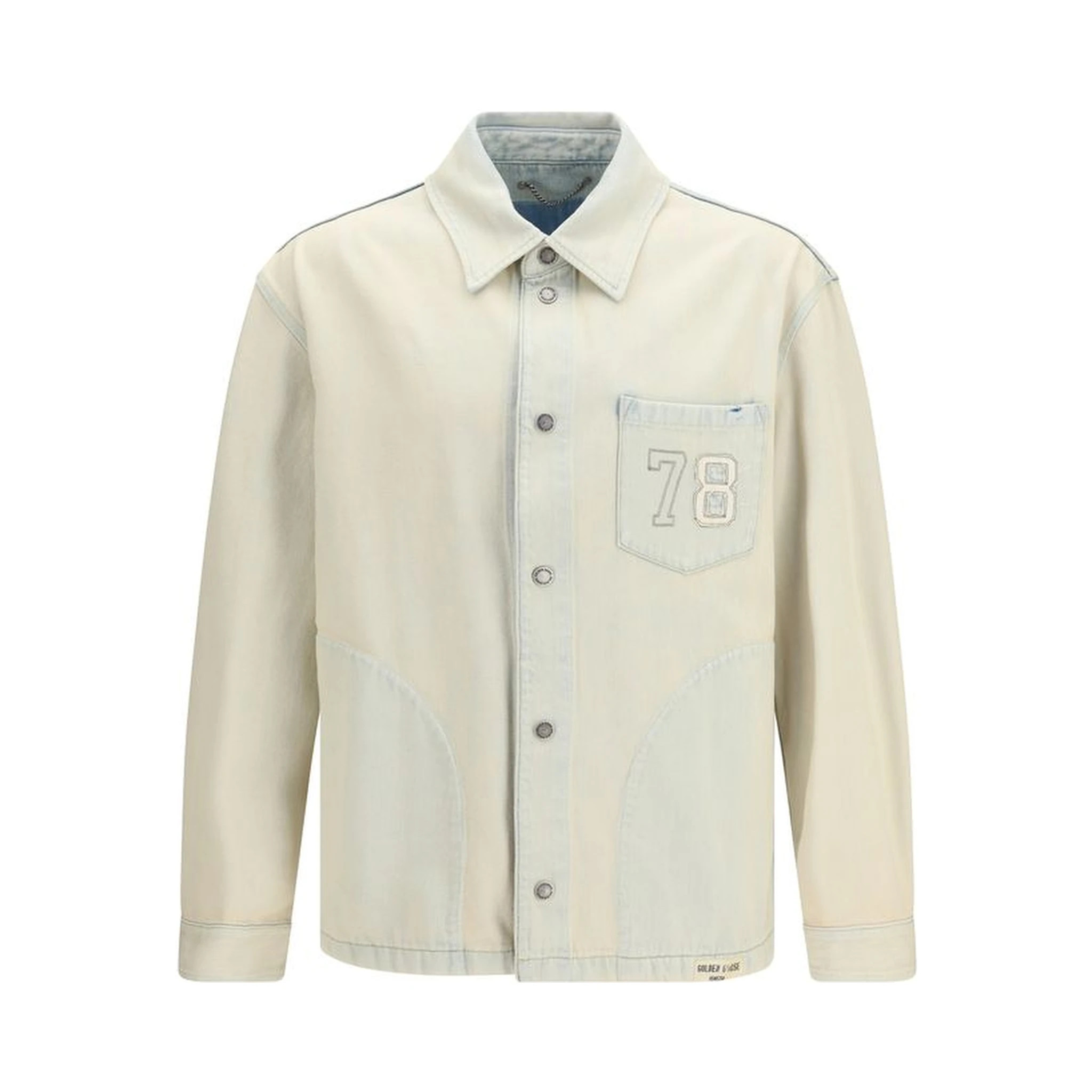 Beige Cotton Denim Jacket