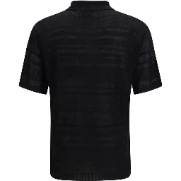 قميص بولو قطني أسود